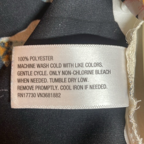 3.1 Phillip Lim, for Target, Long Sleeve Button Down Shirt, Small, Black, Tan - Picture 9 of 9